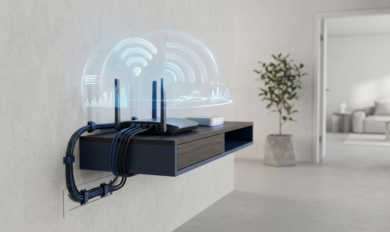 Sieć domowa przewodowa i bezprzewodowa